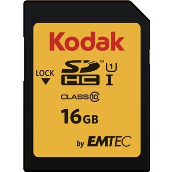 cartão de memória Emtec SDHC 16GB Class10 U1 UHS-I Preto