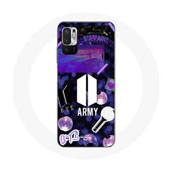 Capa Maniacase para Xiaomiredmi Note 10 5G Bangtan Sonyeondan Bts Logotipo Army Bomb Lightstick - 1