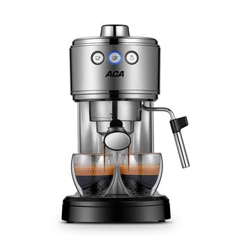 Máquina de Café ACA AC-E10D | Semiautomático | 15bar | AI |  92? | Aço inoxidável - Prata - 1