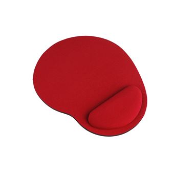 Tapete de Rato Gandy H-02 com Suporte para Pulso Almofadado - Vermelho - 1
