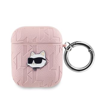 Capa Karl Lagerfeld para AirPods 1/2 Choupette Waffle | Rosa - 1