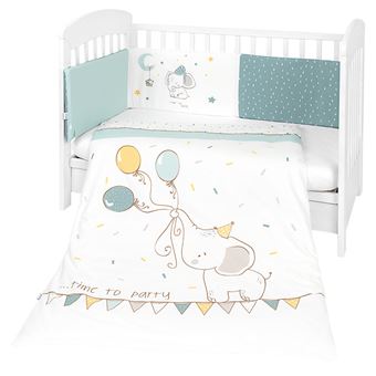 Conjunto Jogo de Cama Kikka Boo Elephant Time | 2 Peças | 70x140cm - 1