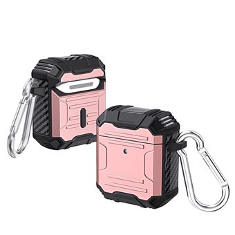 Capa e TPU à prova de choque com chaveiro, ouro rosa Magunivers para AirPods with Charging Case (2016)/(2019)/AirPods with Wireless Charging Case (2019) - 1