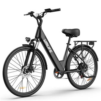 Bicicleta Elétrica URLIFE E26 | 250W | 36V 13AH | Pneus de 26 " | Travão a Disco | Preto - 1