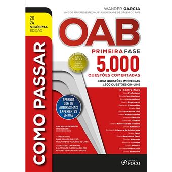 Como Passar Na Oab - 1A Fase - 5.000 Questões Comentadas - 1