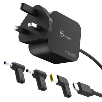 Carregador de Dispositivos Móveis j5create JUP1565DCF3A-FN | Preto - 1