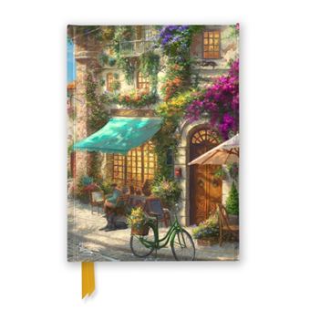 Thomas Kinkade Studios Italian Cafe Foiled Journal By Flame Tree Publishing - 1