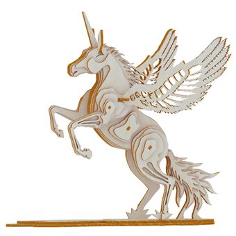 Puzzle 3D HSMY de 41 Peças HG03 - Unicórnio - 1