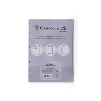 Recarga EcoSmart Ambar ClassroomMates | A5 | 50 Folhas | 100G | Liso - 1