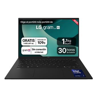 Computador Portátil LG Gram 14Z90T-G.AD8BB | 14'' | Intel Core Ultra 7 255H | Intel Arc 140T | 32 GB | SSD 2TB - 1