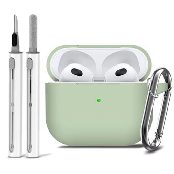 Kit de Limpeza e Capa em Silicone Antiimpacto para Apple AirPods Pro 1ª Ger | Verde claro - 1