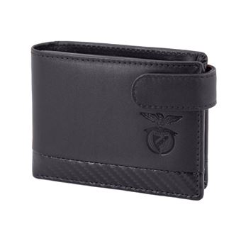 Carteira em Pele com Presilha SIMPLY Benfica | Preto - 1