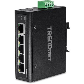 Switch de Rede Trendnet TI-E50 | Preto - 1