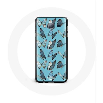 Capa Maniacase para Samsung Galaxy Grand Prime Borboletas Fundo Azul - 1
