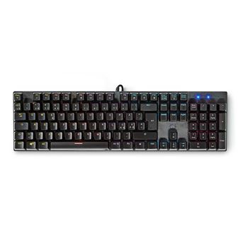 Teclado Gaming com Fios Nedis GKBDM110BKND | Idioma: Nórdico | Preto - 1