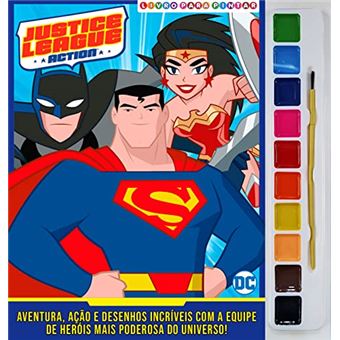 Liga Da Justiça Livro Para Pintar Com Aquarela - 1