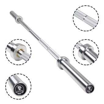 Barra Olímpica Power Training Topgim | 153cm - 1