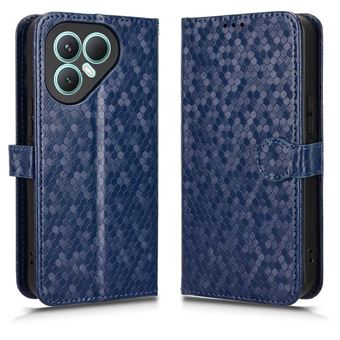 Capa GANGXUN para Tecno Pova 7 Pro 5G | Pele | Fecho Magnético | Padrão Geométrico | Dourado - 1