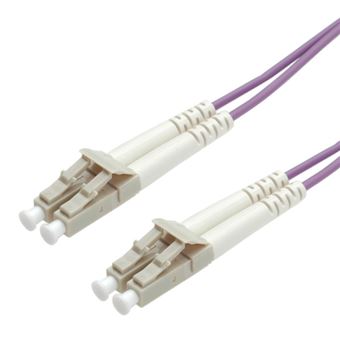 Cabo de Fibra Ótica Value Fibre Optic Jumper Cable, 50/125 µm, LC/LC, OM4, purple 5.0 m | Violeta - 1