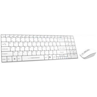 Teclado Wireless + Rato Esperanza EK122W | Branco - 1