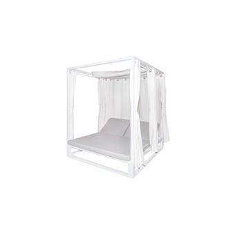 Cama DUDECO Balinesa Luana | Alumínio | Cinzento Claro - 1