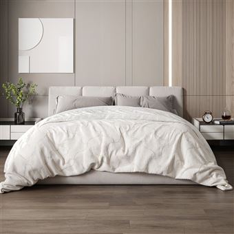 Manta de Fibra de Carbono The White Stone | Antiestresse de Dupla Face | 215 x 260 cm - 1