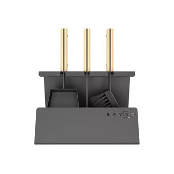 Conjunto de Ferramentas para Lareira OutInFire | 3 Peças | Aço e Madeira - Set 2 - 1