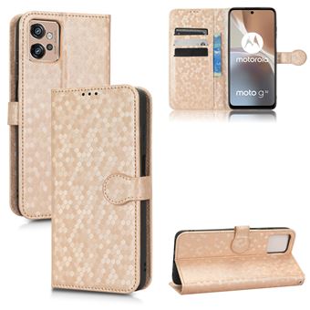 Capa FOXDOCK para Motorola MOTO G32 | Fecho Magnético | TPU Macio | Compartimentos para Cartões | Dourado - 1