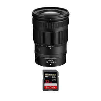 Objetiva Nikon Z 24-120mm F4 S + 1 SanDisk 32GB Extreme PRO UHS-II SDXC 300 MB/s + PDF MCZ DIRECT 15 Técnicas para Melhorar as suas Fotografias - 1