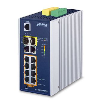 Switch de Rede PLANET IGS-5225-8P2T2S | Azul, Branco - 1