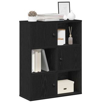 Estante vidaXL |  60x24x76,5 cm | derivados de madeira carvalho preto - 1