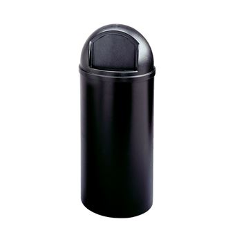 Cesto de Lixo Rubbermaid Marshal 8160-88 | Preto - 1