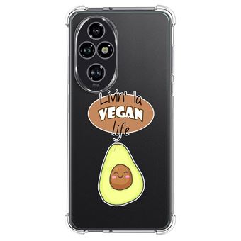Capa de silicone TUMUNDOSMARTPHONE anti-choque para Honor 200 Pro 5G design Vegan Life desenhos - 1