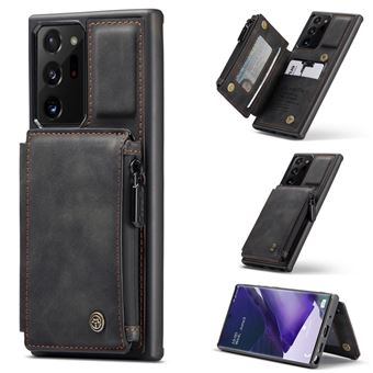 Capa Magunivers e Tpu + Pu com Bolso com Fecho e Porta Cartão Preto para Samsung Galaxy Note20 Ultra 5G/Note20 Ultra - 1