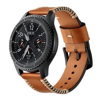 Pulseira de Couro Genuíno Magunivers | Camada Superior | Castanho | para Samsung Gear S3 Classic/S3 Frontier - 1