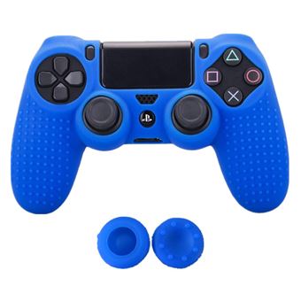 Capa HSMY Silicone com Grips para Comando PS4/Slim/Pro - Azul - 1