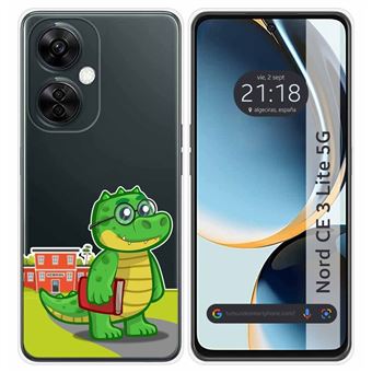 Capa Tumundosmartphone de silicone transparente para Oneplus Nord CE 3 Lite 5G design Coco desenhos - 1