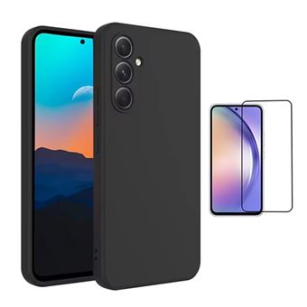 Kit Película de Vidro Temperado Gorilasglass + Capa Proteção Silicone Gift4Me para Samsung Galaxy A36 5G | Preto - 1