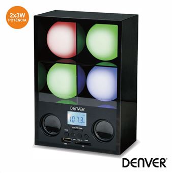 Coluna com Projetor Luz Denver Mp3/Sd/Usb/Rádio - 1