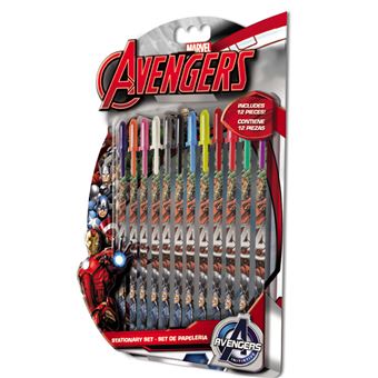 Conjunto 12 Canetas Gel Vingadores Marvel