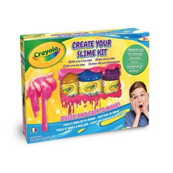 Embalagem com 3 Slimes Crayola Create Your Slime Kit - 1