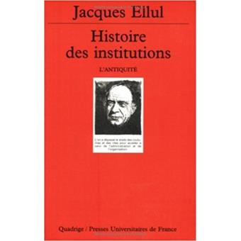 Histoire des institutions - 1
