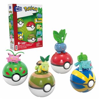Mega Pokemon 4 Bolas Treino Na Relva Mattel - 1