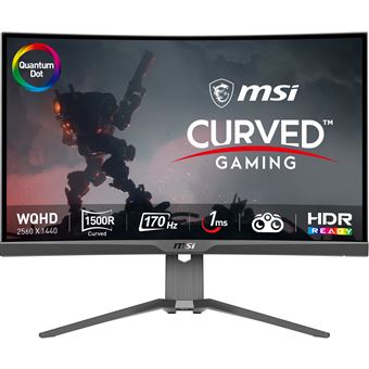 Monitor Gaming MSI MAG 275CQRF QD | WQHD | 1 ms | 170 Hz | 27" | F - 1