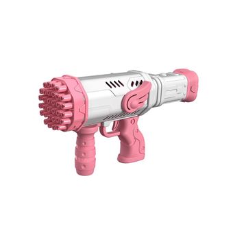 Pistola de Bolhas de Sabão Elétrica Goeik com Emissor de Luz - Rosa - 1