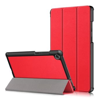 Capa Magunivers para Lenovo Tab M8 TB-8505| PU |litch skin com suporte dobrável em três partes - Vermelho - 1