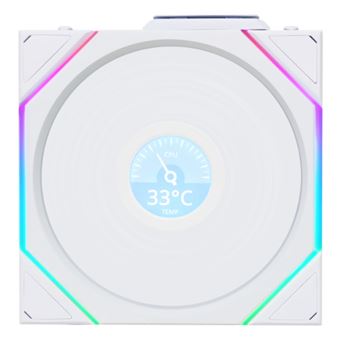Ventoinha Lian Li Uni Fan TL120 LCD Wireless | Branco - 1