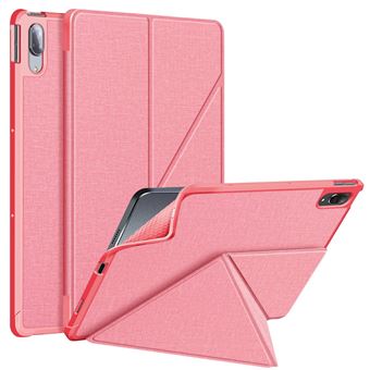 Capa Magunivers PU com suporte de origami rosa para Lenovo Tab P11 Pro 2020 11.5 inch TB-J706F - 1
