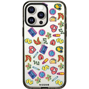 Capa de silicone com Nizzoe para iPhone 13 -adesivos elegantes - 1
