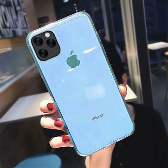 Capa em Silicone Slim Anti-Choque Yiou para iPhone 11 Pro Max - Azul - 1